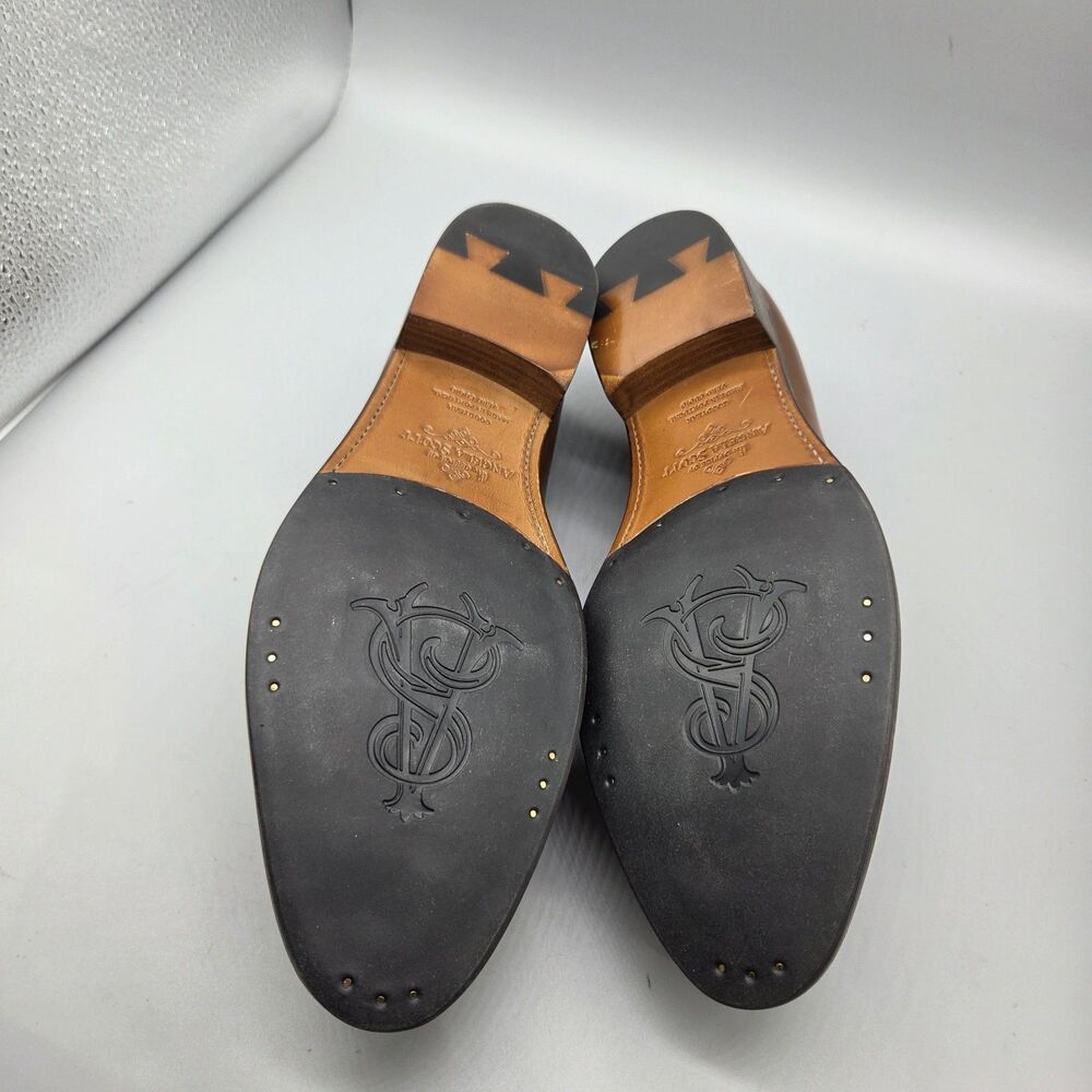 The Office Of Angela Scott Miss Cecilia Stud Loafer cognac sz EUR 42/ US 12 - Picture 13 of 15
